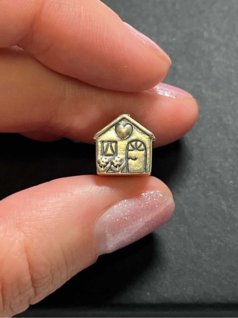 Pandora sterling silver “home sweet home” charm. 925